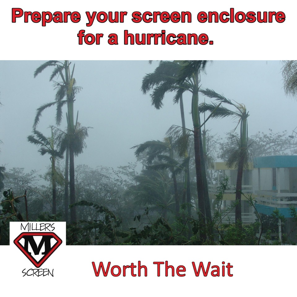 Prepare your Screen Enclosure for a hurricane