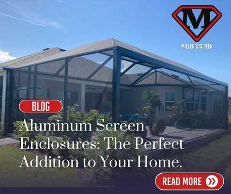 Aluminum Screen Enclosures: the perfect addition to your home.